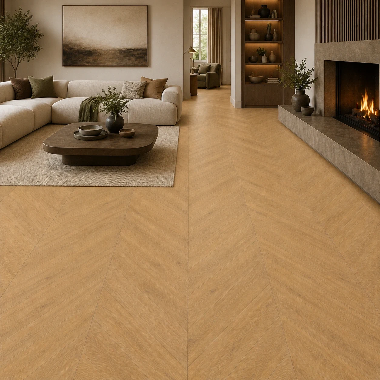 Chevron Honey Oak CHS14